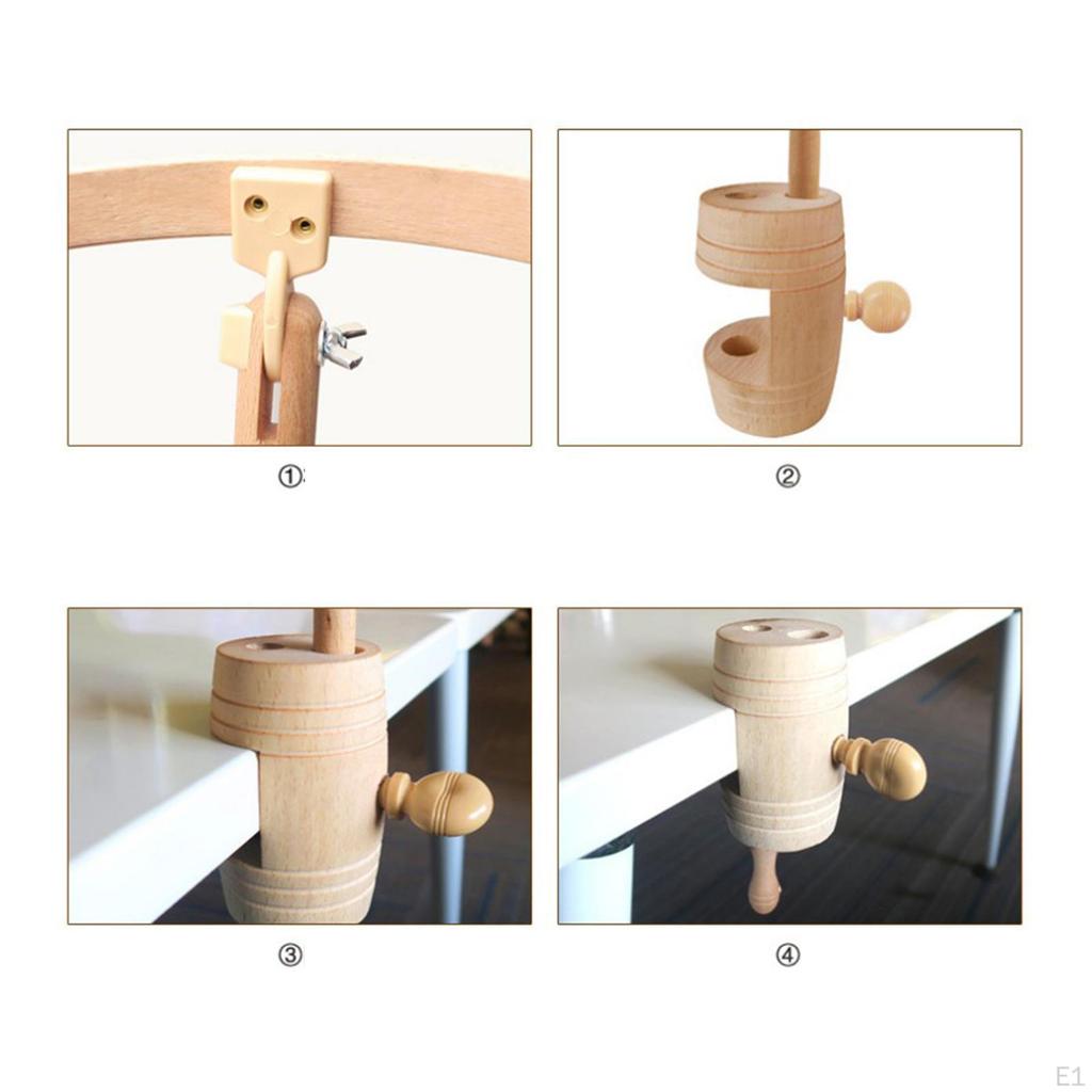 Rotated Lift Embroidery Hoop Holder Stand Stitch Sewing Tool