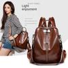 Women Large Capacity Backpack Purses High Quality Leather Female Vintage Bag School Bags Travel Bagpack Ladies Bookbag Rucksack