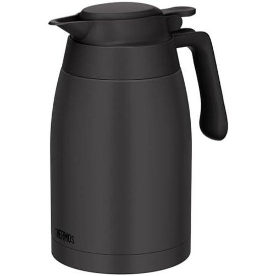 Термос-горшок Thermos из нержавеющей стали 1,5 л, темно-серый, с теплоизоляцией, настольный, для сохранения тепла и холода, с широким горлом, TTG-1500 DGY