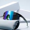 Солнцезащитные очки для велоспорта, меняющие цвет, для спорта на открытом воздухе, ветрозащитные очки, литьевые, нескользящие, с большой оправой 9061