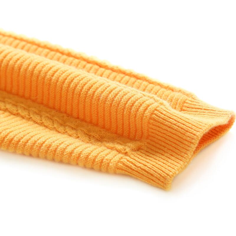 TUHUANG Women's 100% Pure Wool Textured V-Neck Sweater