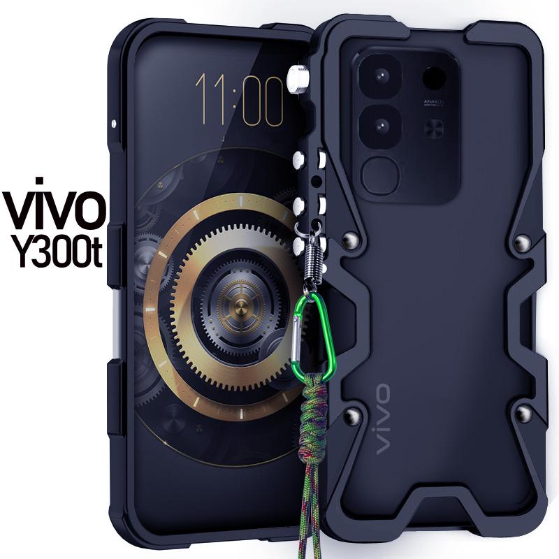 Zimon Luxury Armor Metal Aluminum Phone Bumper For Vivo Y500 Y400 Y300 Y200 Y78 Pro Cover Mechanical Purely Handmade Skull Case