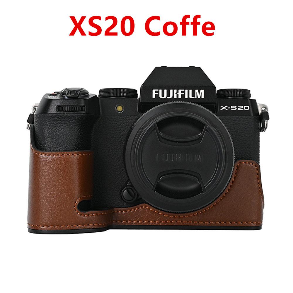 PU Leather Camera Half Case for Fujifilm Fuji XT50 XT30 XT30II XT20 XT10 XT5 XS10 XS20 XH2 XH2S X100V Battery Opening Cover