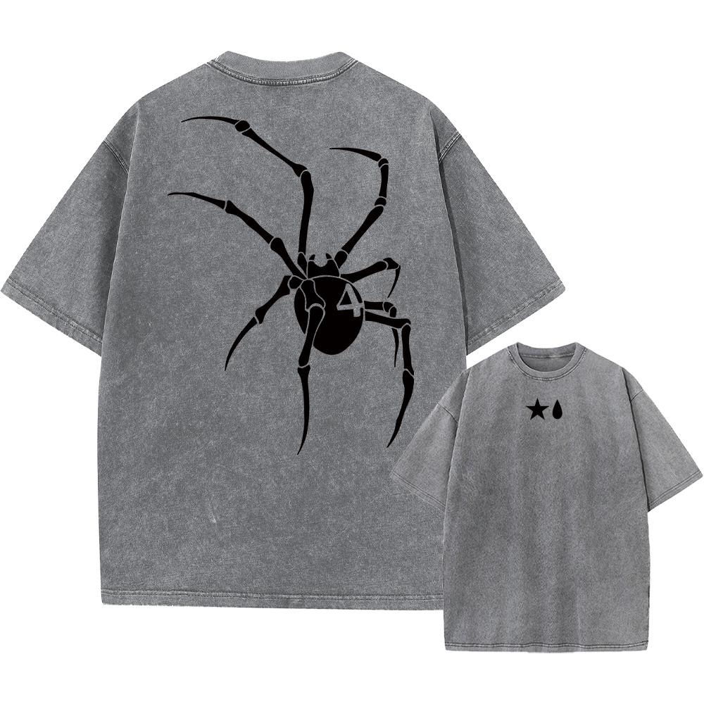 Аниме Hunter X Hunter Хисока и Хролло Логотип Выстиранная Графическая Футболка Мужская Винтажные Футболки Повседневный Хлопок Уличная Одежда Топ