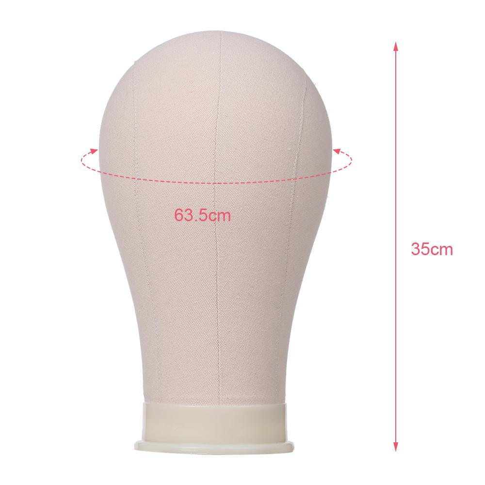 Голова блока из пробкового холста Голова манекена Голова парика Дисплей для укладки Голова манекена Холстовая голова