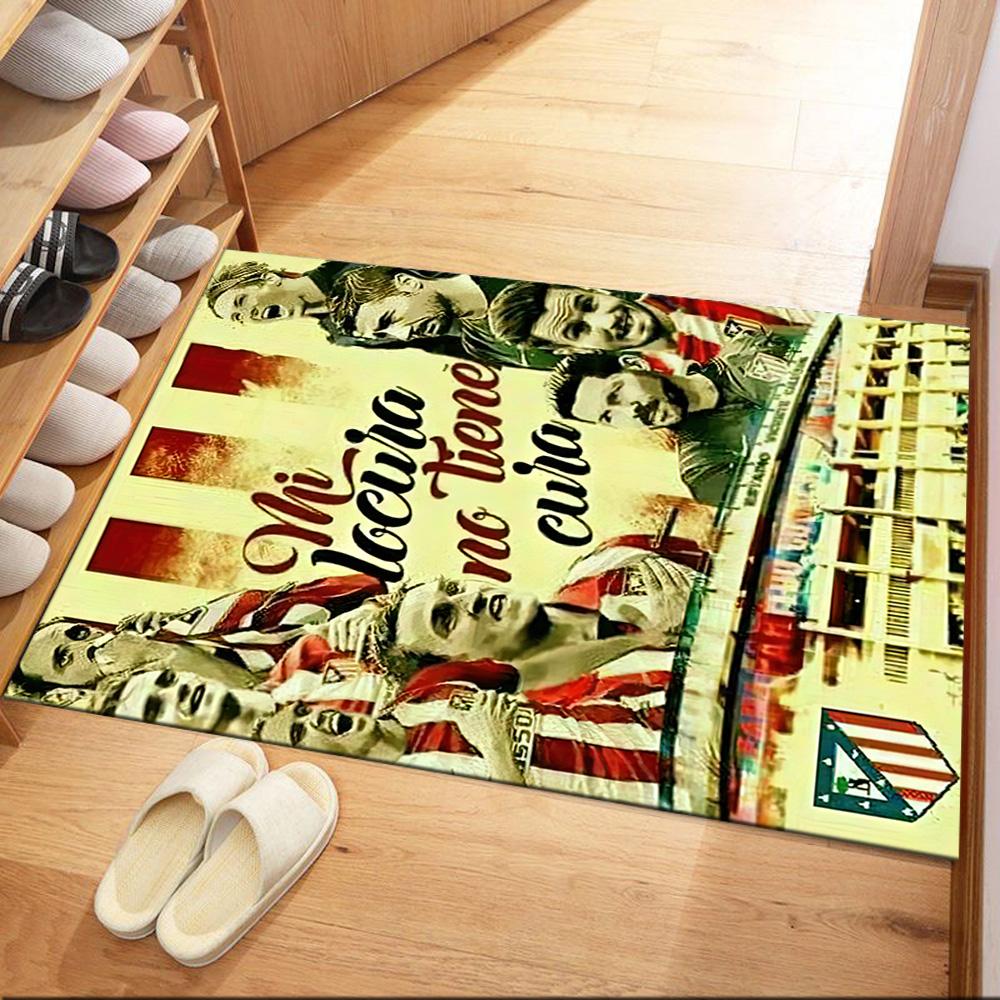 Atletico Madrid Carpet Design For Outdoor Foyer Playrooms Kitchen Antislip Carpet Anime Office Decor Best For Christmas