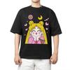 Hot Sale Sailor Moon Anime Graphic T Shirts Men Women Hip Hop Oversized T-shirt Print Crew Neck Short Sleeve Lightweight Casual T Shirt