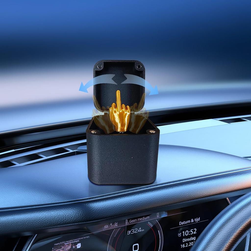 1PC Christmas Interesting Prank Gift Middle Finger In Box Christmas Box Funny Creative Gifts Office Desk Decoration Home Decoration