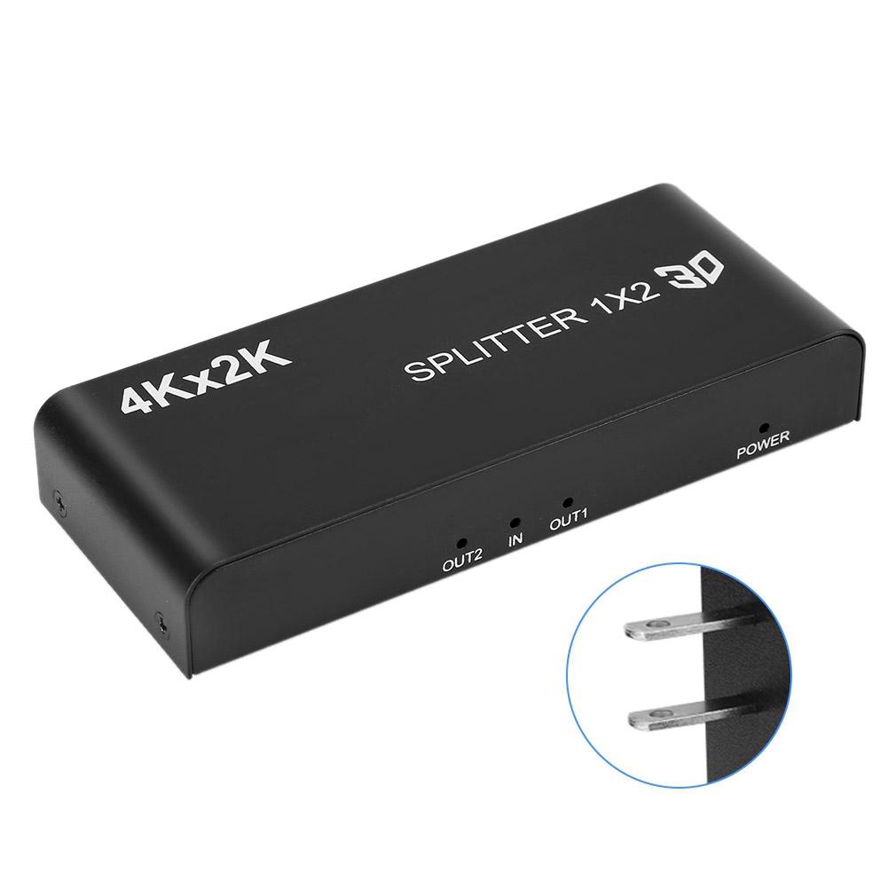 Металлический 4K HDMI Стандартный 1080P 60 Гц 3D Видео Коммутатор Разветвитель(1 вход 2 выхода )