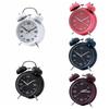 4 Inch Twin Bell Loud Alarm Clock Luminous Metal Frame Silent Student Alarm Clock Strong Wake-up Non-Ticking Table Clock