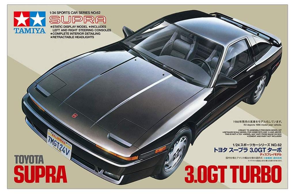 Tamiya Масштабная распродажа товаров из пластика Toyota Supra Turbo модель 24062 1/24 3.0GT