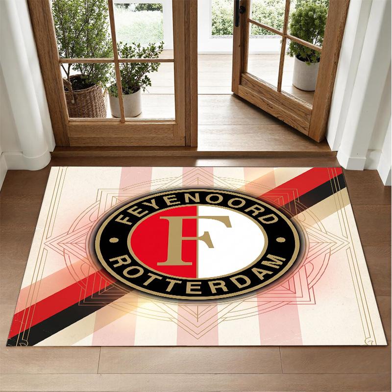 Feyenoord Design Crystal Velvet Rug Soft Decorative Mat for Bedroom Entrance