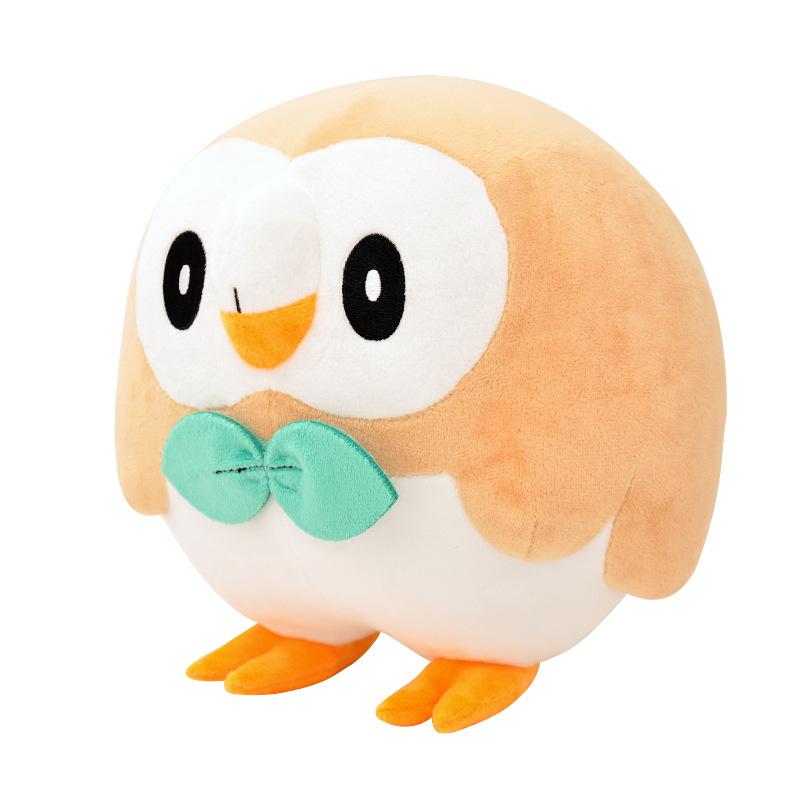 Плюшевые игрушки Rowlet Очаровательная сова Набитая кукла Аниме Птица Декор для стола Мультяшные игрушки Коллекция Хобби Рождественский подарок для Киса