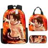 ВАН ПИС Луффи ван пис школьный рюкзак кампус ученики начальной школы Морской король рюкзак легкий большой вместимости сумка для компьютера