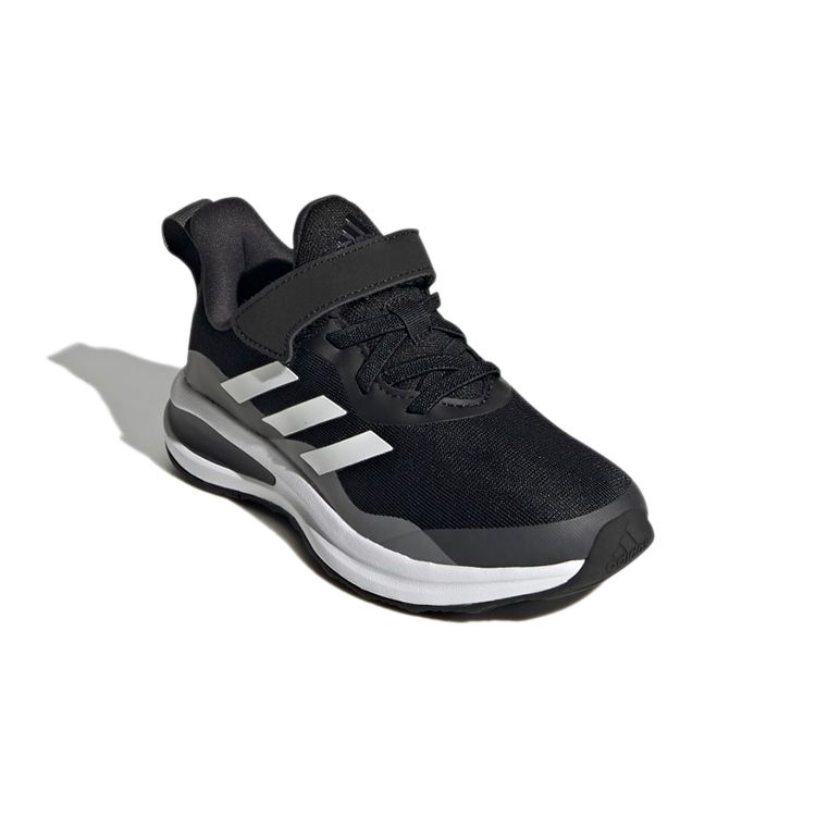 Adidas FortaRun Elastic J Black White Kids Sneakers Core-Black Cloud-White Grey-Six H04120