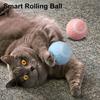 Интерактивная игрушка-мяч для кошек, перезаряжаемый через USB, самодвижущийся мяч, автоматически вращающийся, умный мяч для кошек, для помещений