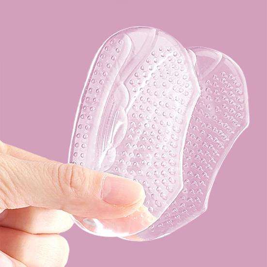 Yousheng 1 Pair Gel Heel Pad Self-adhesive Non-slip Foot Pain Relief Blister Prevention Men Women Loose Shoes High Heel Grip Cushion Liner Insert Shoe