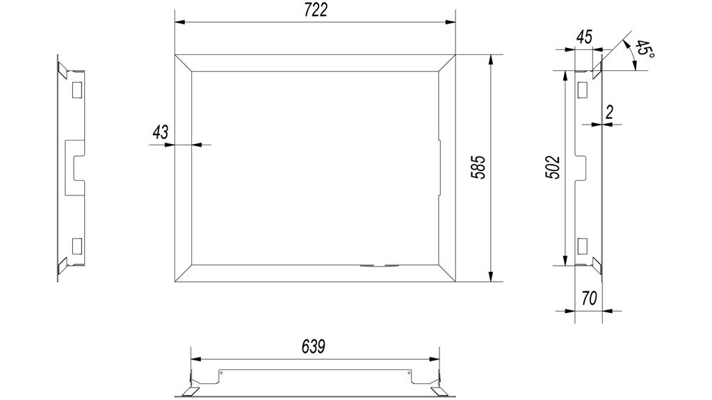 Стальная рама для НАДИА 10 (стандарт - левая рука)