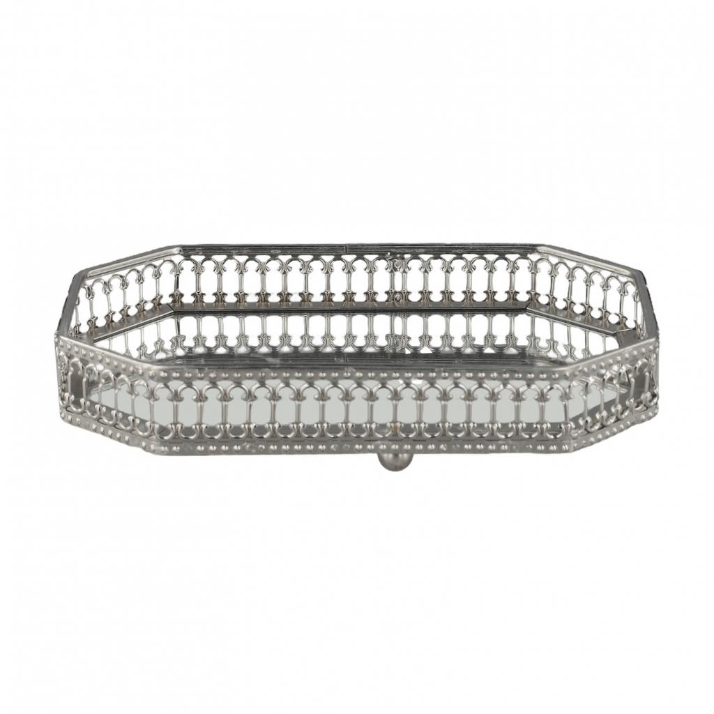 Кафе Ресторан Домашний Свет Роскошный Зеркальный Металлический Поднос