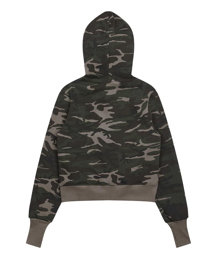 Luvistrue Gt Мех Несбалансированный Капюшон На Молнии(Camo)