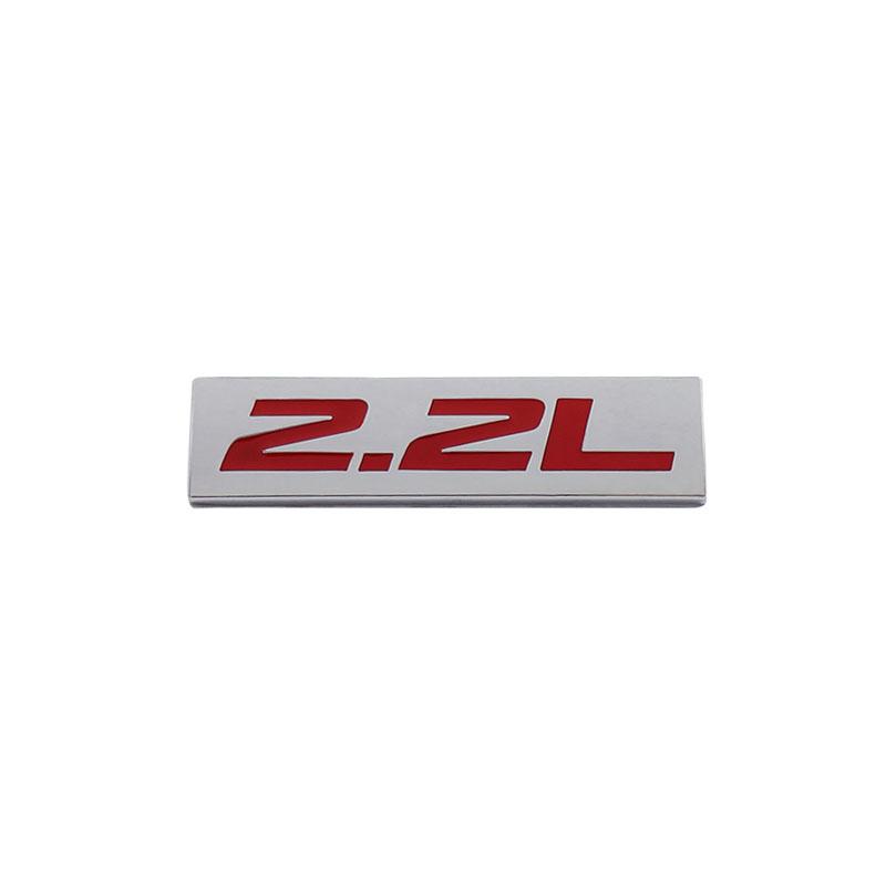 Premium 2.2L 2.2 L for Universal car Engine Hood Fender trunk Tail Rear Bonnet Nameplate Decal Emblem Badge Sticker