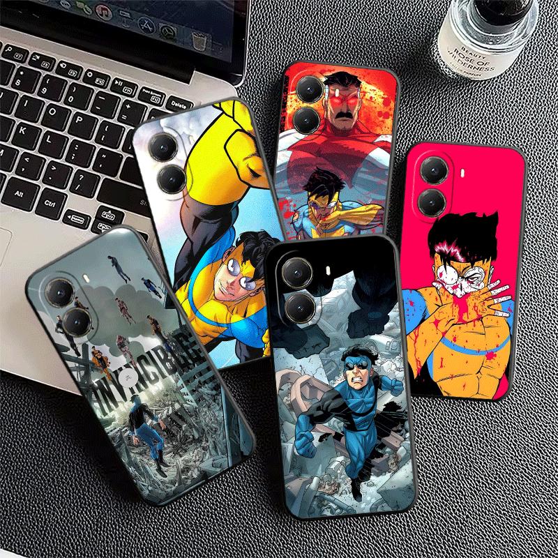 I-Invincible Аниме Мягкий чехол для телефона для Xiaomi Poco X5 X6 X7 X8 Pro Max X3 F7 F8 Ultra M8 M7 M6 M5 Redmi 15 15C 14C 13C 12C X4 F6