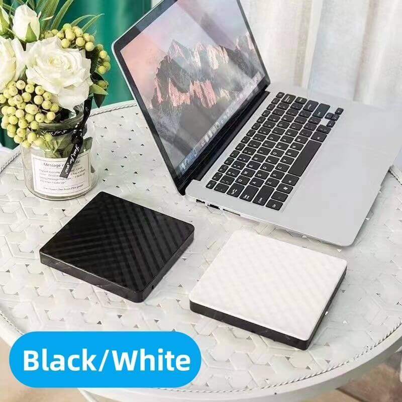 Портативный внешний DVD/CD RW привод с функцией записи и записи (USB 3.0 и тип C + тип A) Мобильный оптический привод USB