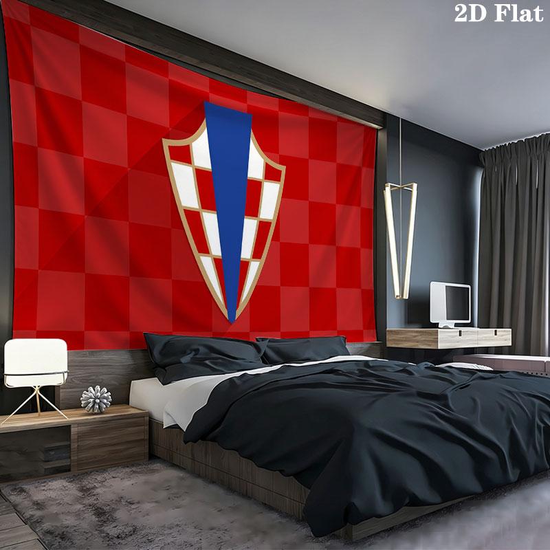 Croatia Wall tapestry, aesthetic printed fabric blanket, suitable for bedroom, living room, and home decor.