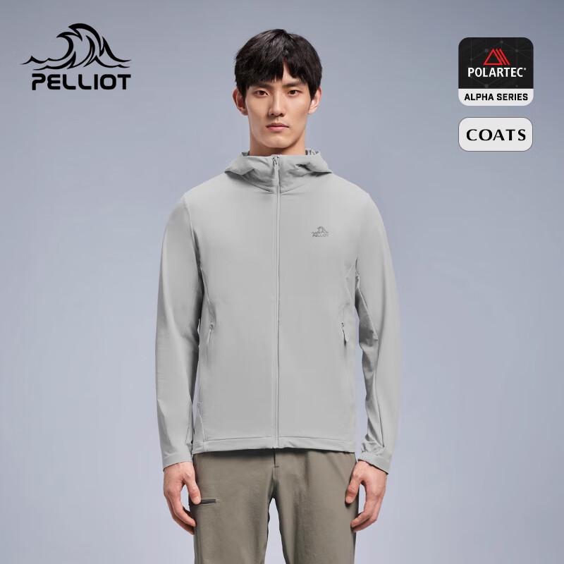 PELLIOT Мужская ветрозащитная куртка софтшелл с высокой эластичностью для пешего туризма