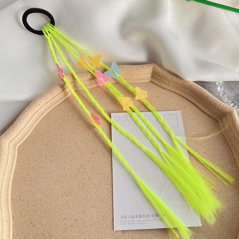 1 шт. Новый милый детский плетеный парик-хвост, повязка на голову, резинки для волос, аксессуары для волос, украшение для волос