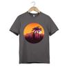 Tropical Sunset Palm Tree T-Shirt | Retro Beach Nature Graphic Tee Unises
