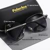 PolarAce Unisex Polarized Oversized Vintage Metal Sunglasses , UV400