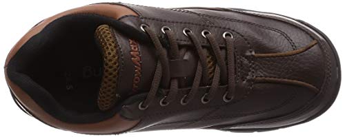 Fukuyama Rubber WA02 Men's Safety Shoes, Brown, Size 24.5
