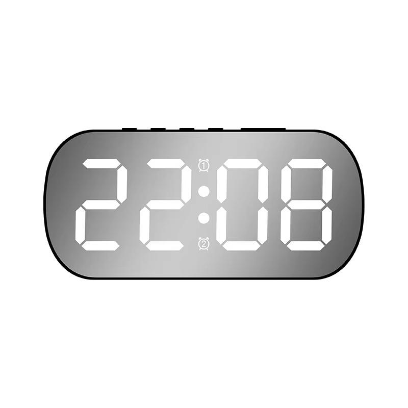 Clock 1PCS LED Digital Display Electronic Desktop Student Children Mirror Small Alarm Clock Decoration Home Living Room Bedroom