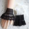 Arm Cover Gloves Scar Cover Detachable Sleeve Cuffs Ruffles Elbow Sleeve Lace Cuffs Fake Sleeve