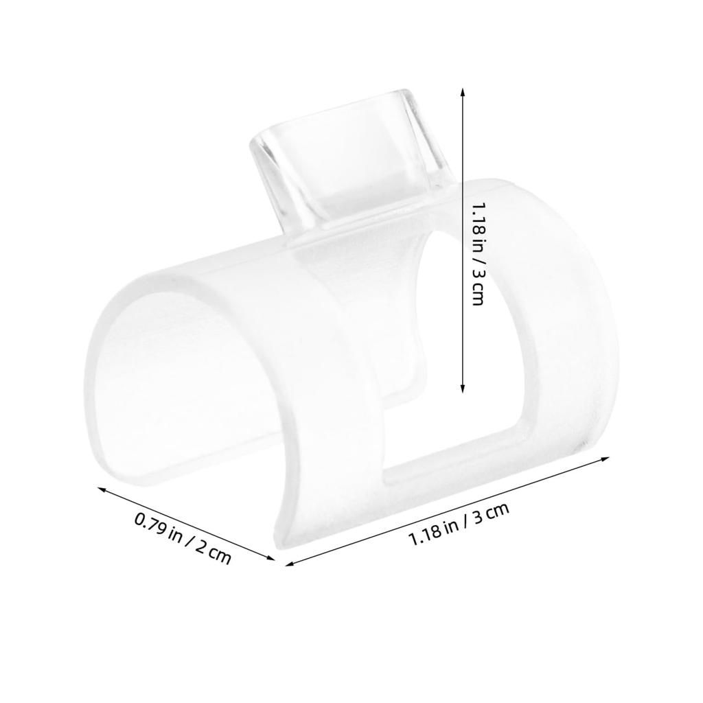 NOLITOY Flute a Practice Aid for Beginners and Made of Clear Lightweight and Easy to Use Mouthpiece, Students, Plastic,