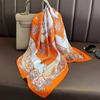 Fashion 70cm Silk Square Scarf Women Satin Neck Tie Female Hair Bandana Headkerchief Shawl Wrap Hijab Echarpe