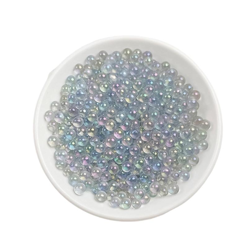 Glass Filler Beads 5 Mm, Round No-Hole Decorative Glass for Vases Styling, Gift Box, Craft Accent Pack
