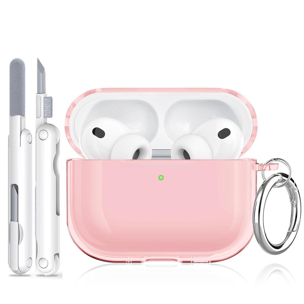 Новый прозрачный чехол для AirPods Pro 3, противоударный защитный чехол с брелоком и чистящей ручкой, чехол-накладка для AirPods Pro 3-го поколения