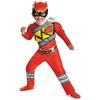 Power Rangers Red Dragon Kids Muscle Costume for Halloween Party