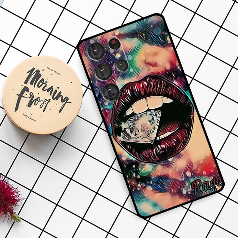 Сексуальные губы KISS Чехол Для Samsung Galaxy S21 S22 S23 S24 S25 Ultra S9 S10 S25 Plus S25 FE S20 FE Чехол для телефона