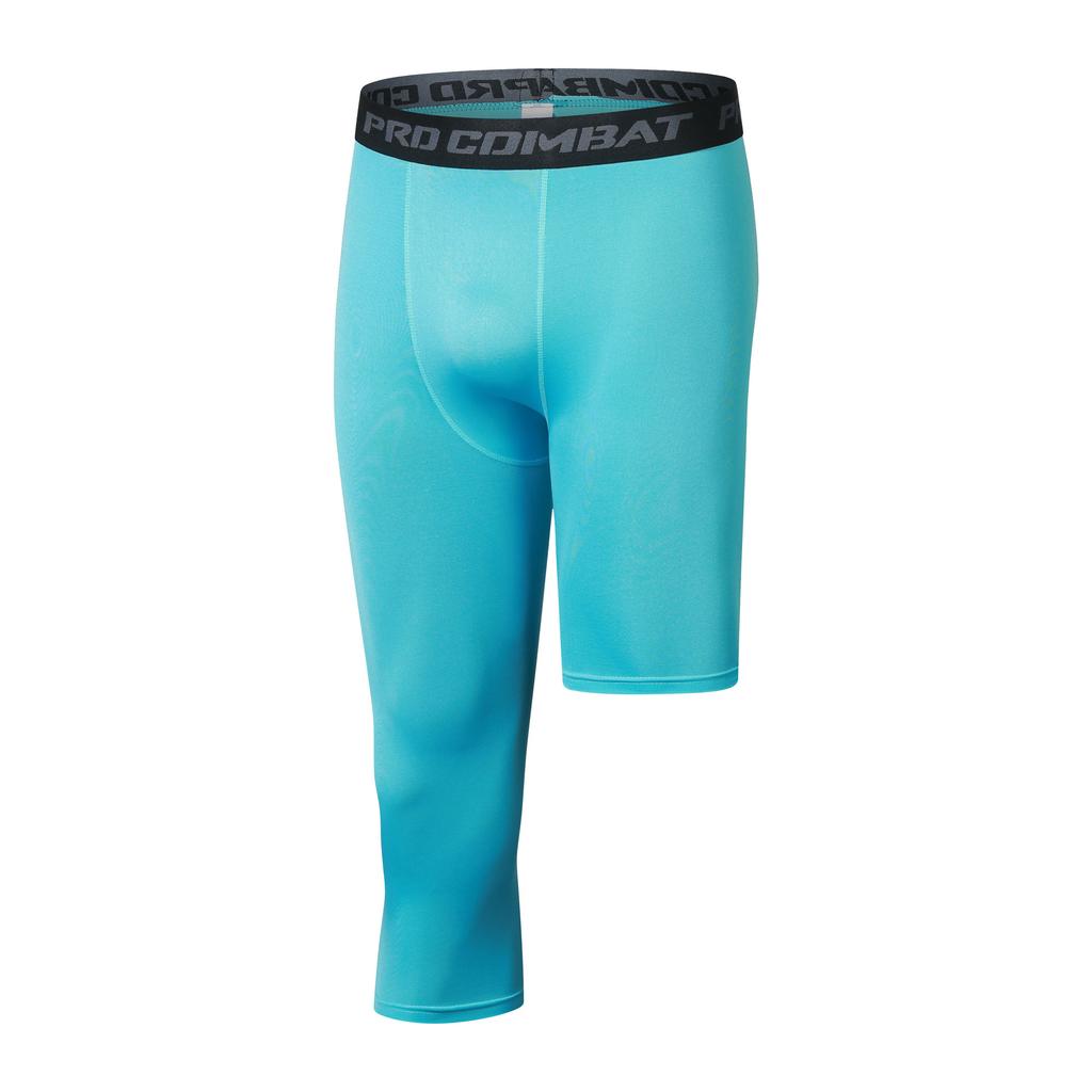 Спортивные быстросохнущие брюки длиной 57 для мужчин, леггинсы с одной штаниной, леггинсы для баскетбольных тренировок, брюки для бега и фитнеса