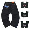 Men Women Y2K Jeans Pants Hip Hop Street Straight Leg Jeans Spring Autumn Denim Pants New Fashion Casual Trousers Streetwear