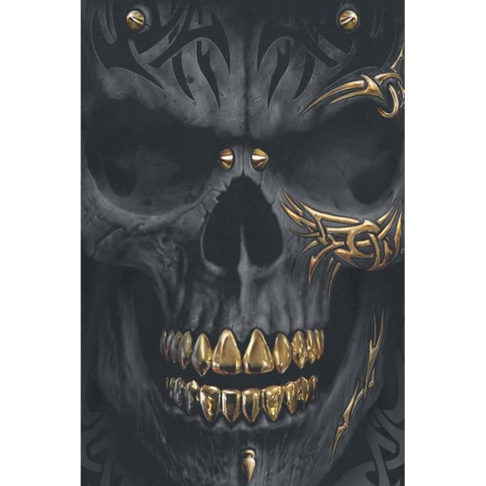 T-shirt Homme - Spiral - Noir - 100% Coton - Manches Courtes - Col Classique