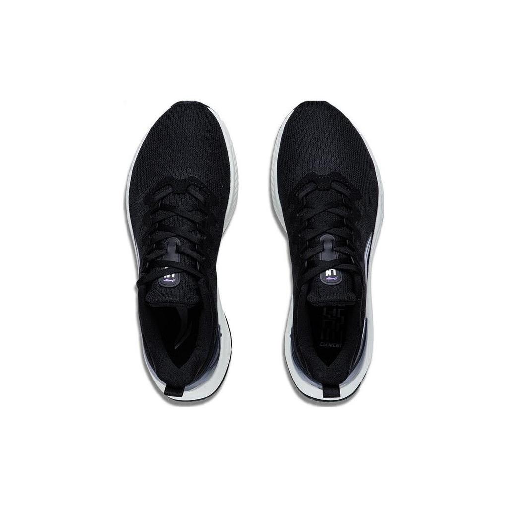 Li Ning YueYing Element Износостойкие Дышащие Низкие Беговые Кроссовки Женские Черные ARHT006-1