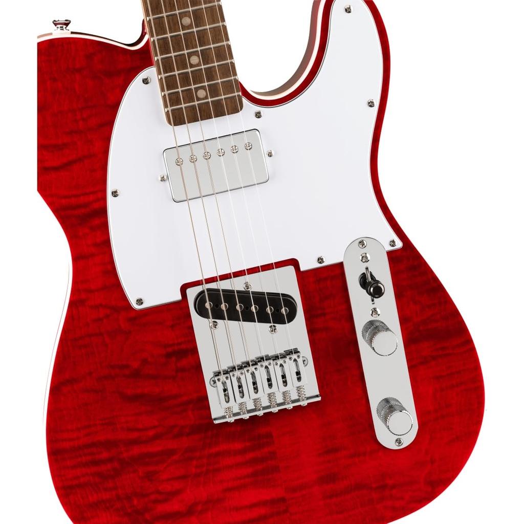 Squier от Series Telecaster FMT SH Laurel Накладка на гриф Белый Пикгард Малиновый Красный Прозрачный Squier Fender/Affinity