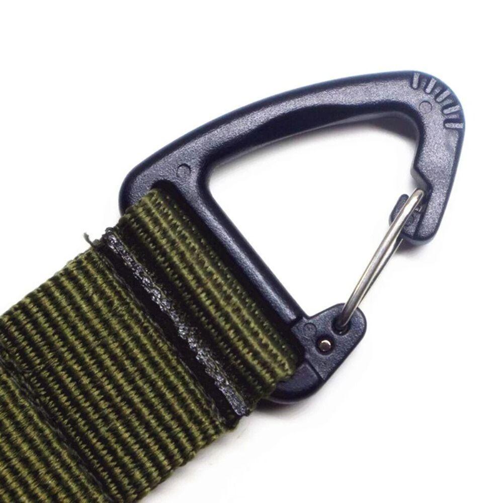 Rotatable Camping Carabiner Double-headed Webbing Belt Buckle Backpack Key Hook Backpack