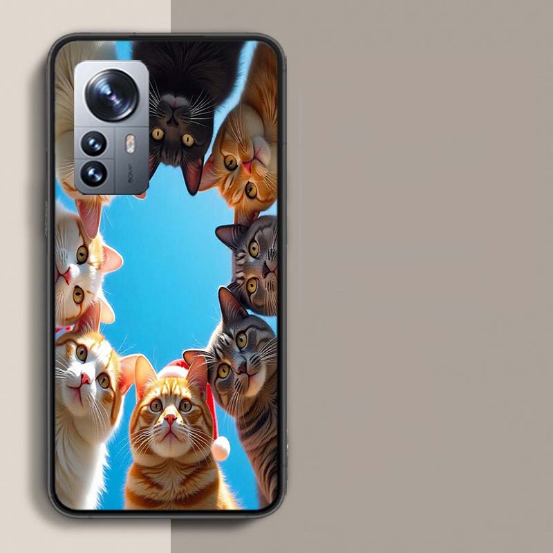 Чехол для телефона «Кошачий отпуск» для Redmi Note 15 Pro 5G 14 13 12 Pro Plus 11 11T 11E 11S 10 Pro 10S 9 9S Прозрачный чехол для телефона с подходящим