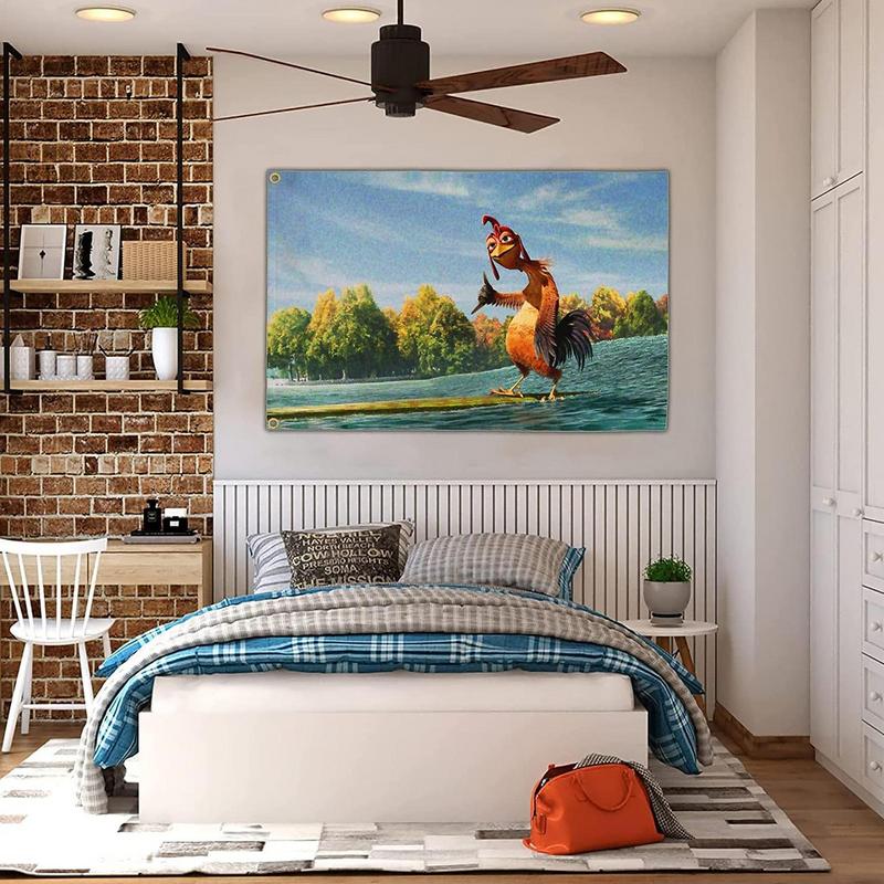 Курица Джо Гобелен Уличный Сад Куриный Флаг Настенное Искусство Декор Декоративный Курица Цзе Настенный Гобелен Спальня Домашний Декор 90X150см