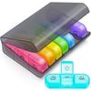 Pill Organizer 3 Times a Day, Compact Pill Box 7 Day with Roomy Pill Case and Sturdy Design